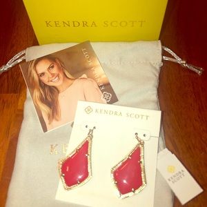 Kendra Scott Red Alex Earrings